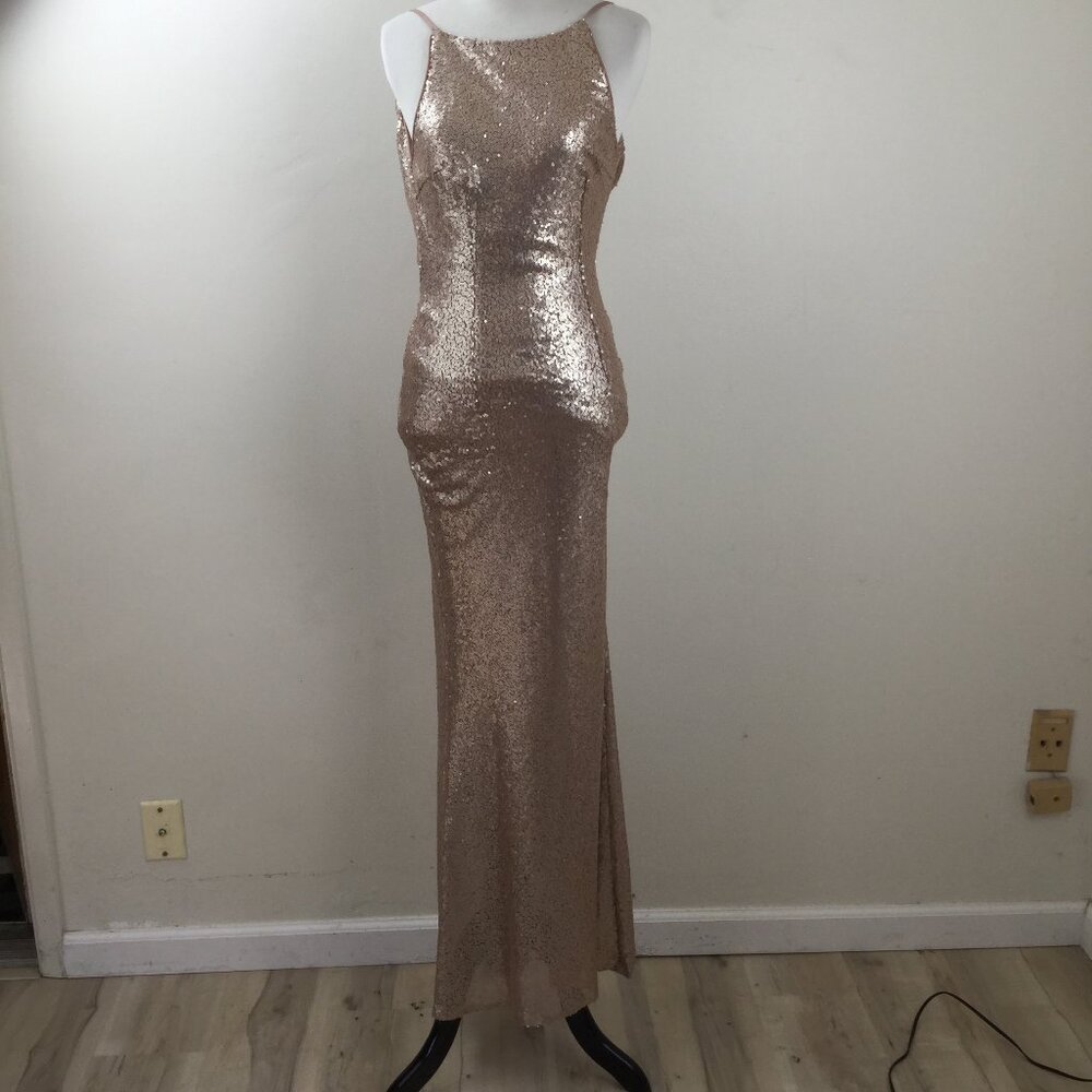 Lulus Sequin Maxi Dress xs